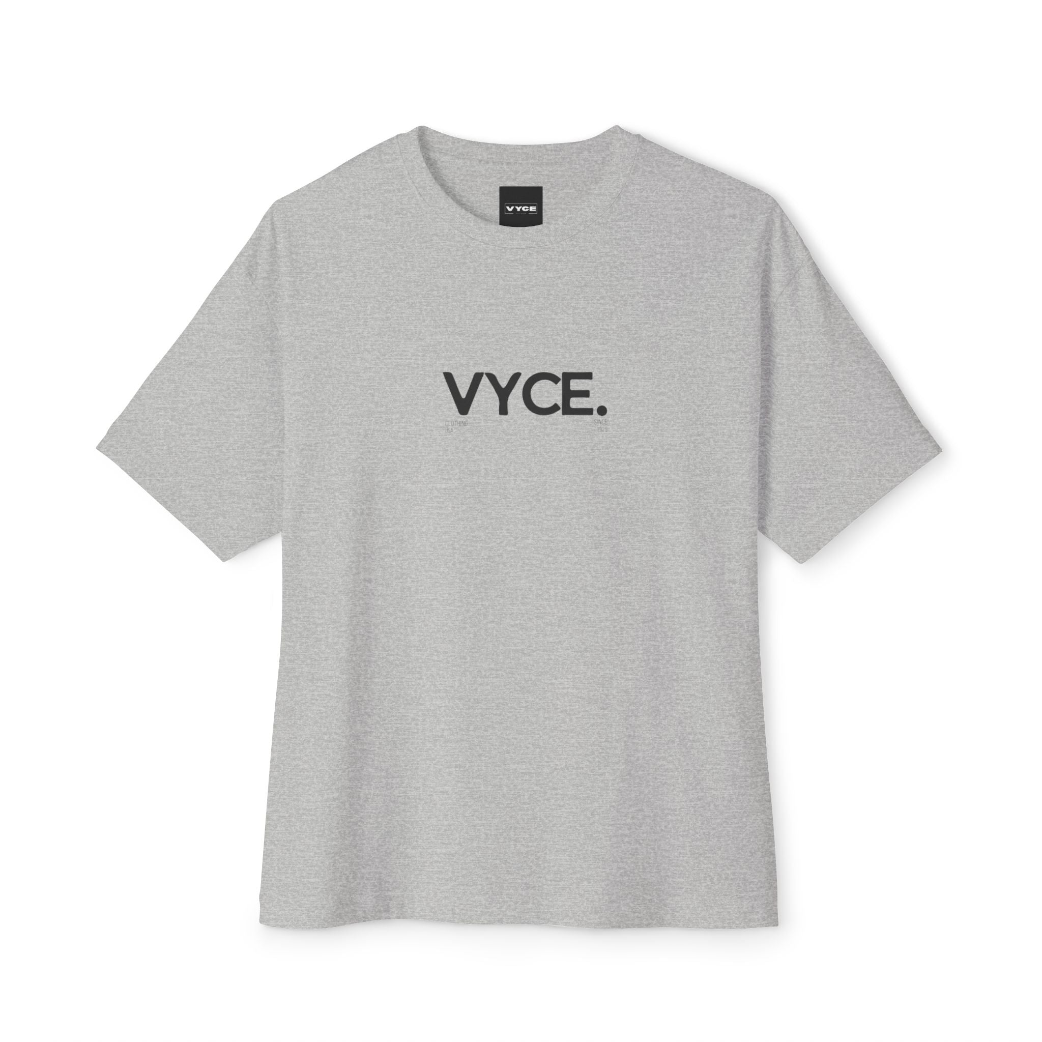 Copy of Vyce. Minimalist Logo Tee Front Print — Oversized Boxy T-Shirt
