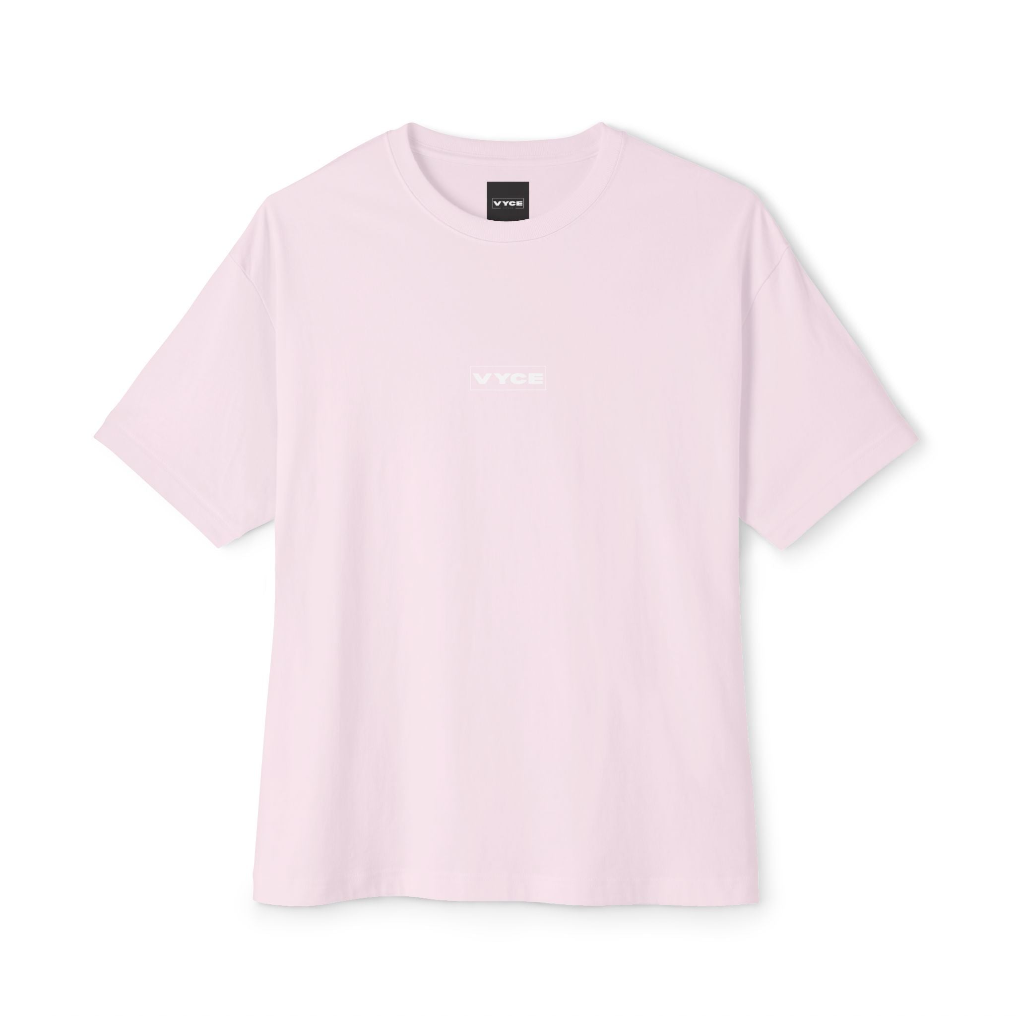 Copy of Vyce Blank Box Logo w/meaning Minimalist Logo Tee Front & Back Print — Oversized Boxy T-Shirt