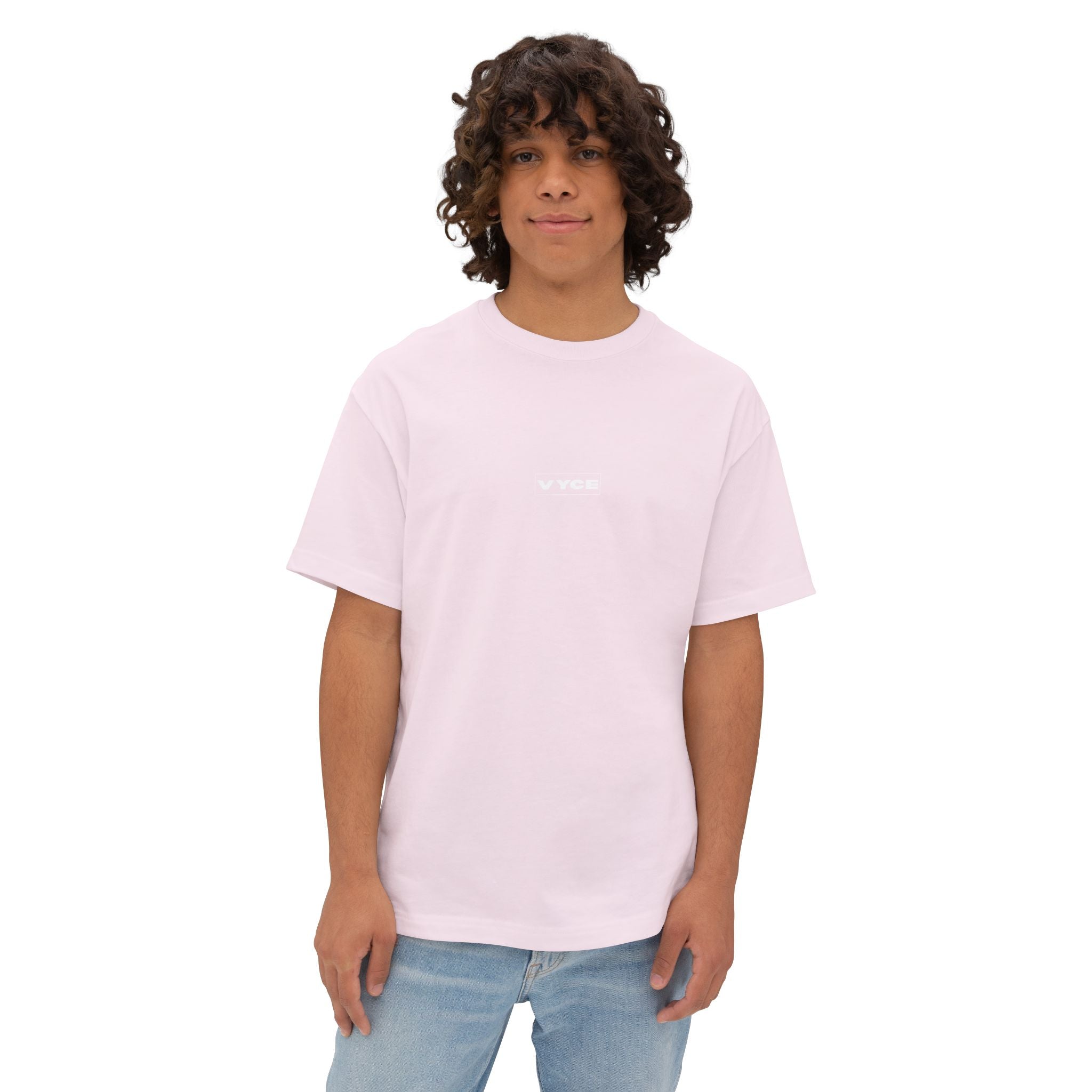 Copy of Vyce Blank Box Logo w/meaning Minimalist Logo Tee Front & Back Print — Oversized Boxy T-Shirt