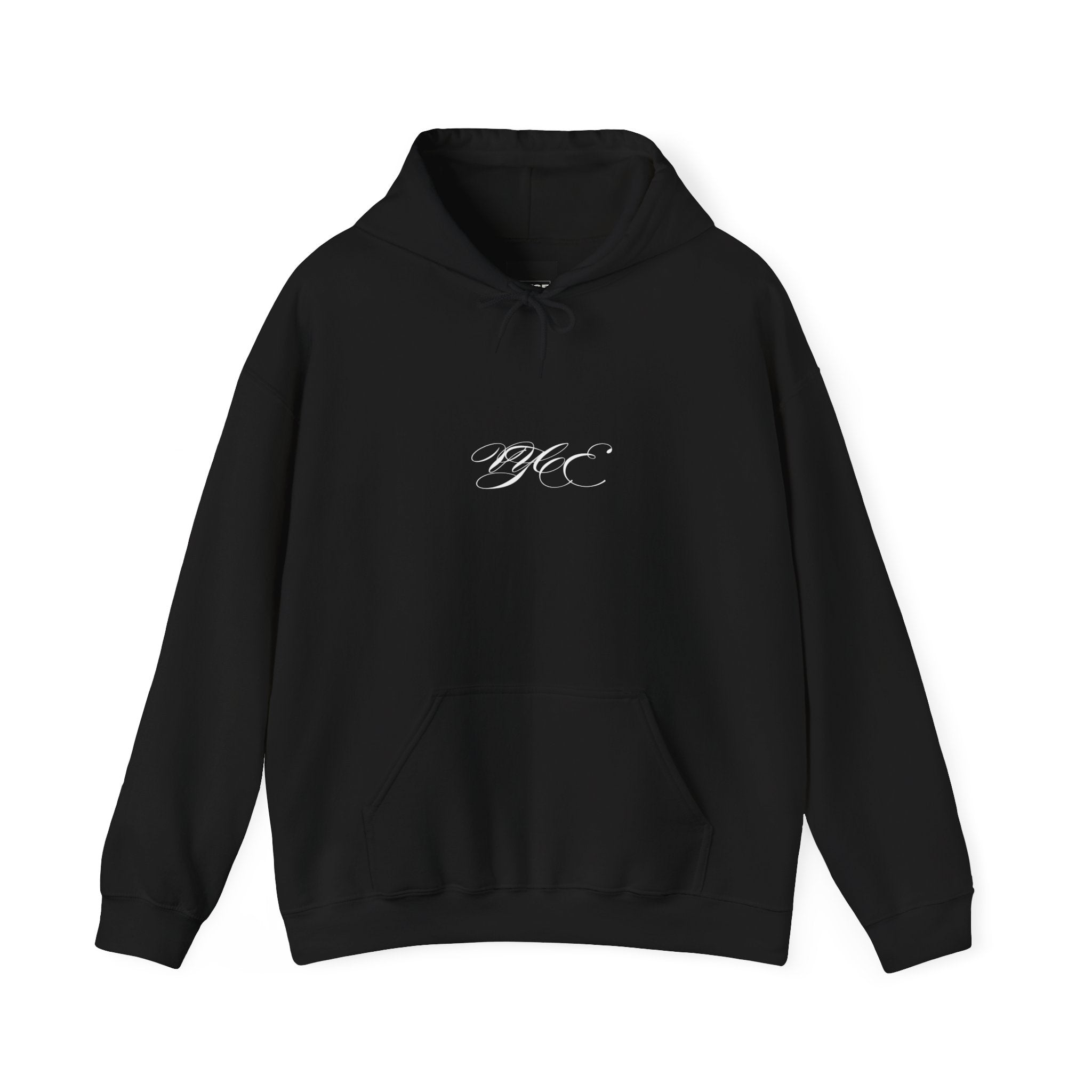 Vyce Logo Hoodie — Minimal Pullover with Cursive 'VYCE' Front Print