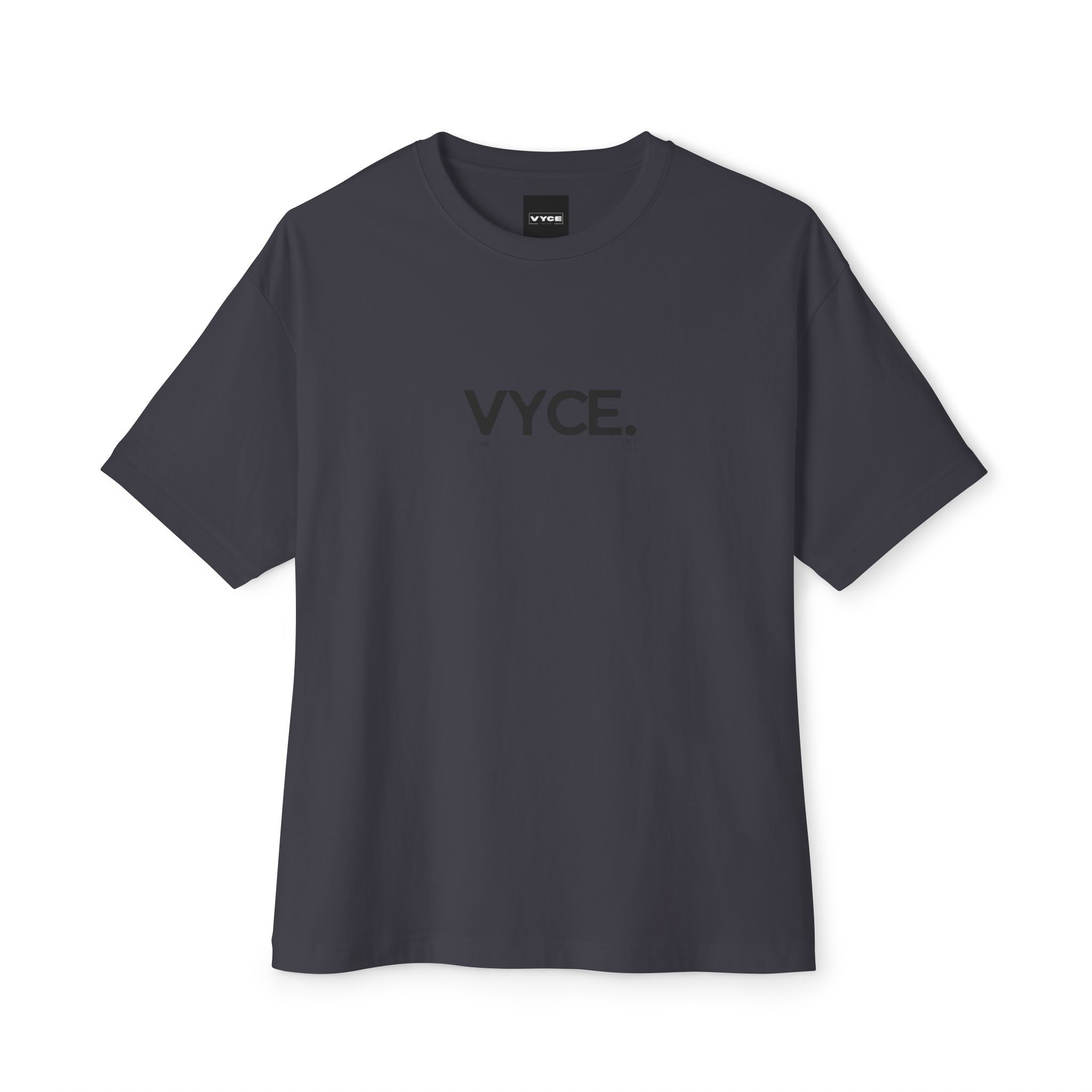 Copy of Vyce. Minimalist Logo Tee Front Print — Oversized Boxy T-Shirt