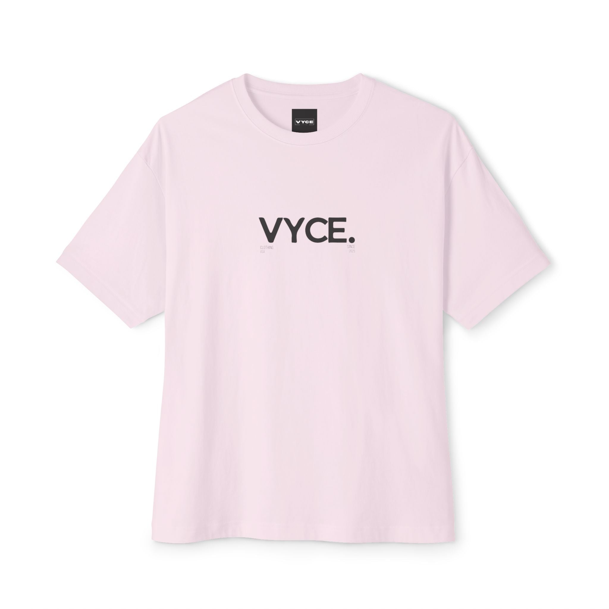 Copy of Vyce. Minimalist Logo Tee Front Print — Oversized Boxy T-Shirt