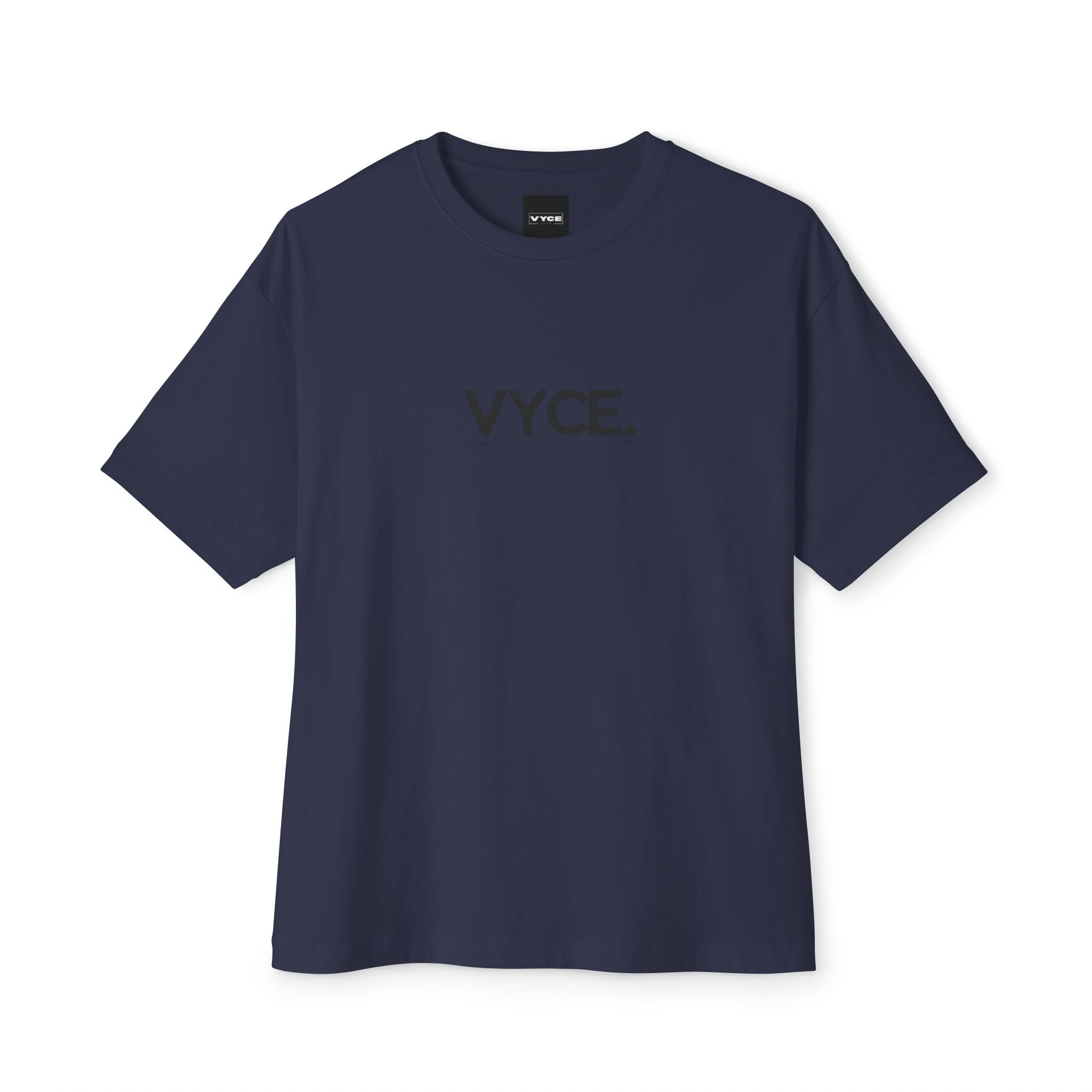 Copy of Vyce. Minimalist Logo Tee Front Print — Oversized Boxy T-Shirt